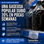 Golpe al bolsillo en Curuzú: una gaseosa popular subió 20% en pocas semanas