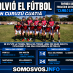 Volvió el fútbol local y la primera fecha dejó emociones, expulsiones y mucho público en Curuzú Cuatiá