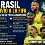 Brasil sacudió el fútbol mundial: Neymar volvió y apareció una lista gigante de 55 nombres para la FIFA