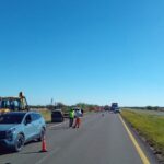 Grave accidente en Ruta 14: un operario fue atropellado por un camión que se dio a la fuga