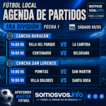 Arranca la Primera: sábado de acción en dos canchas y cuatro partidos