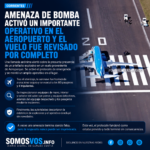 Amenaza de bomba en el aeropuerto de Corrientes: activaron un amplio operativo y el vuelo fue inspeccionado por completo
