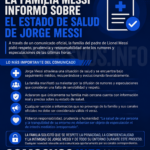 La familia Messi emitió un comunicado sobre el estado de salud de Jorge Messi y pidió respeto por su privacidad