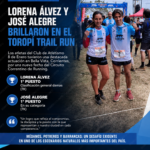 Curuzú Cuatiá volvió a destacarse en el atletismo: Lorena Álvez y José Alegre brillaron en el Toropí Trail Run