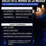 Florencia Sugo Da Rosa, la hija de Lucas Sugo, murió a los 23 años
