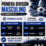 LA OCTAVA FECHA SE COMPLETA ESTE DOMINGO CON CUATRO PARTIDOS