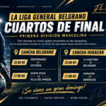 LA LIGA GENERAL BELGRANO PONE EN MARCHA LOS CUARTOS DE FINAL